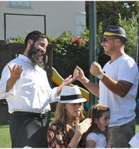 A fun activity at a shul in Beverly Hills, California